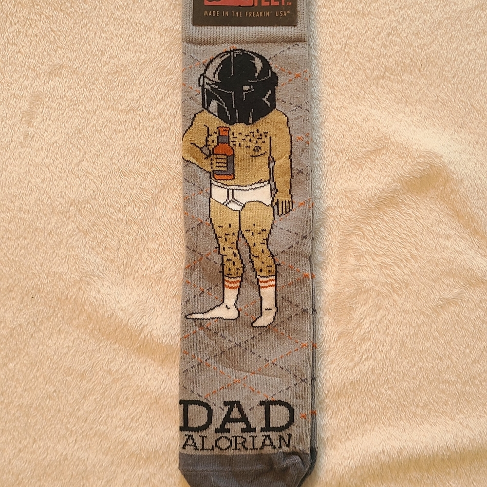Funny star wars themed socks for dads